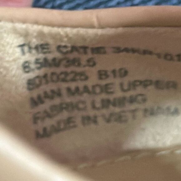 Katy Perry The Catie Chunky Block Heels Open Peep Toe Nude Size 6.5 - Picture 9 of 9